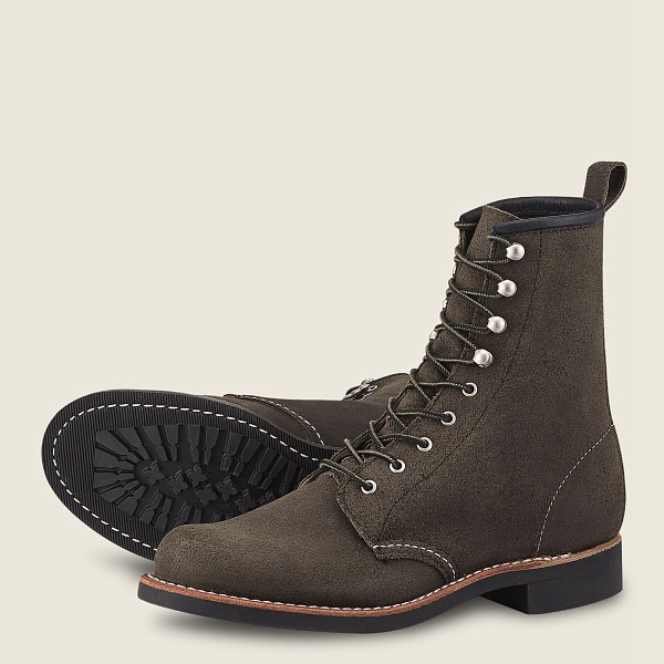 Bottes Red Wing Heritage - Silversmith - Short Acampo Cuir - Grise Foncé - Femme 497DSNJQL